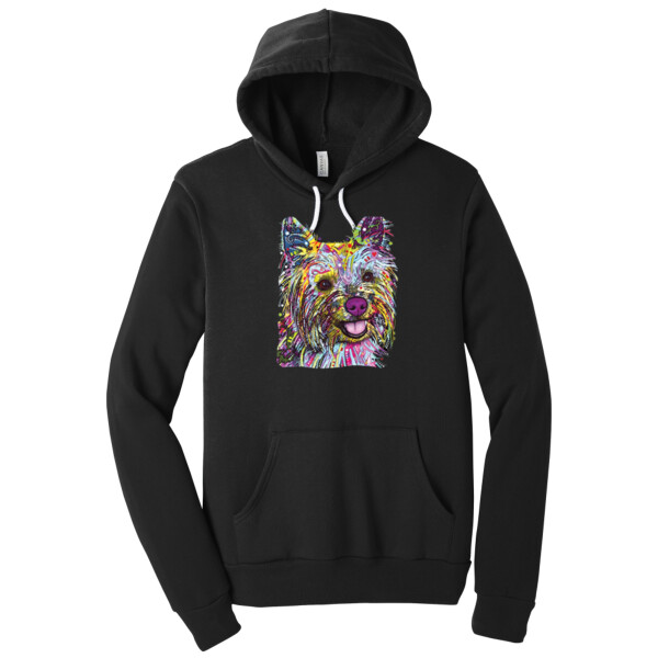 Yorkie Neon - Unisex Premium Fleece Pullover Hoodie Thumbnail