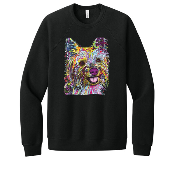 Yorkie Neon - Unisex Premium Fleece Crew Sweatshirt Thumbnail