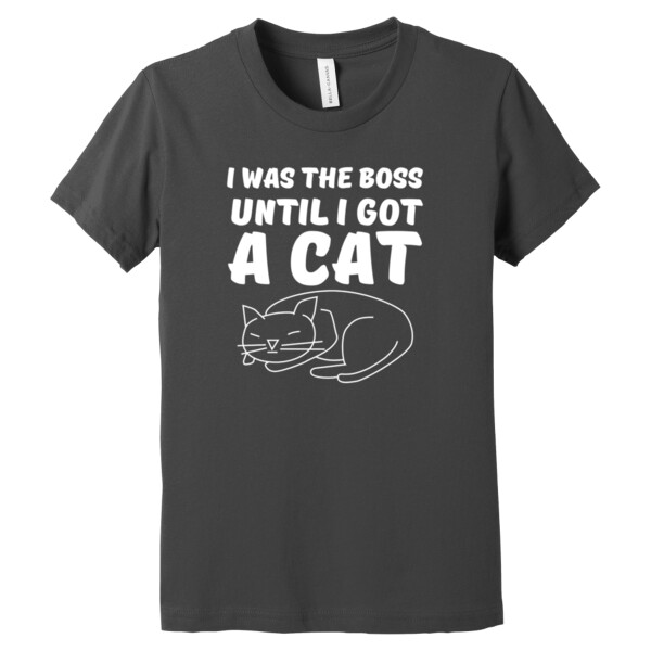 I Was The Boss White - Youth Premium Cotton T-Shirt Thumbnail