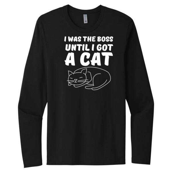 I Was The Boss White - Unisex Premium Cotton Long Sleeve T-Shirt Thumbnail