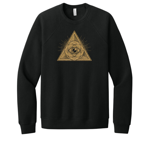 Sacred Geometry Gold - Unisex Premium Fleece Crew Sweatshirt Thumbnail