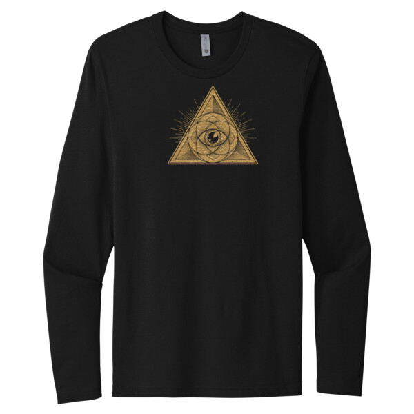 Sacred Geometry Gold - Unisex Premium Cotton Long Sleeve T-Shirt Thumbnail