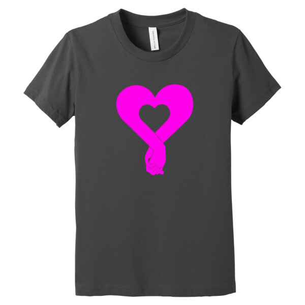 HeartHandsPink - Youth Premium Cotton T-Shirt Thumbnail