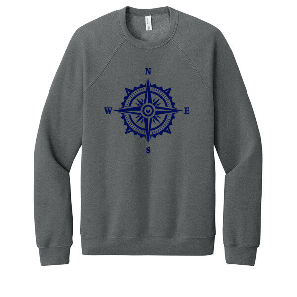 Nautical Sign 1 Navy - Unisex Premium Fleece Crew Sweatshirt Thumbnail