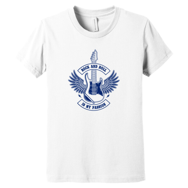 Rock and Roll Navy - Youth Premium Cotton T-Shirt Thumbnail
