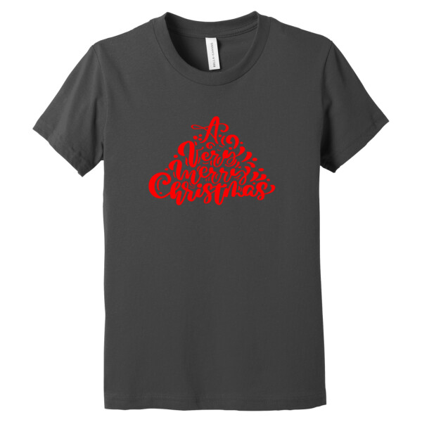 A Very Merry Christmas Red - Youth Premium Cotton T-Shirt Thumbnail