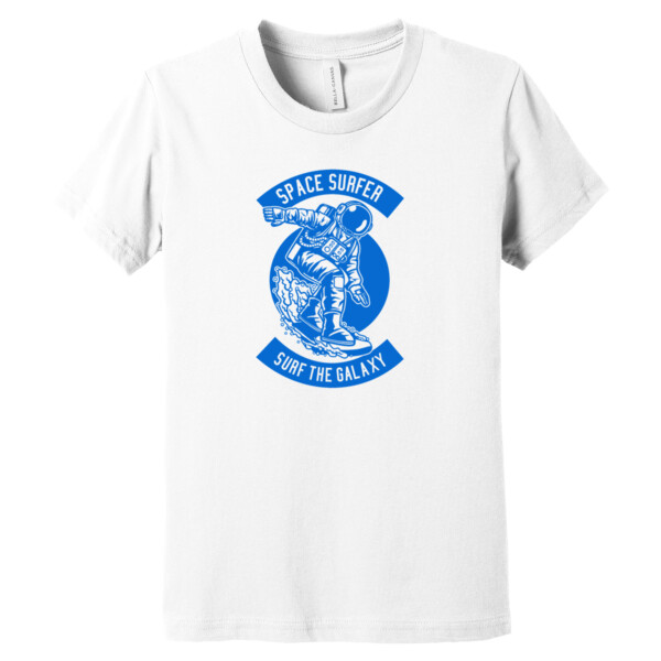 Space Surfer Royal - Youth Premium Cotton T-Shirt Thumbnail
