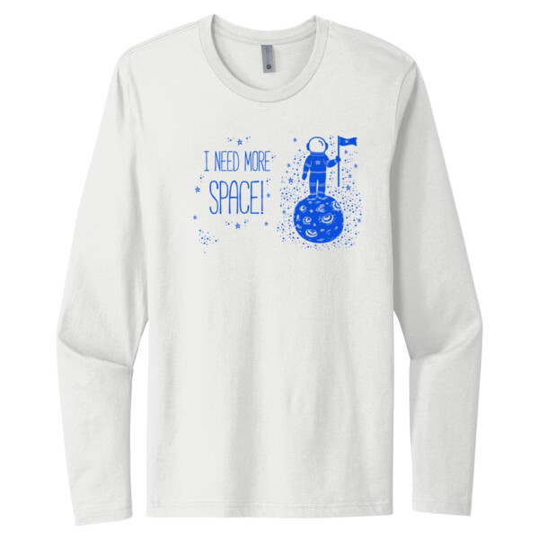 I need More Space Royal - Unisex Premium Cotton Long Sleeve T-Shirt Thumbnail