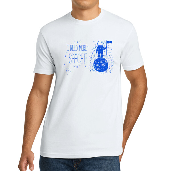 I need More Space Royal - Unisex Premium Cotton T-Shirt Thumbnail