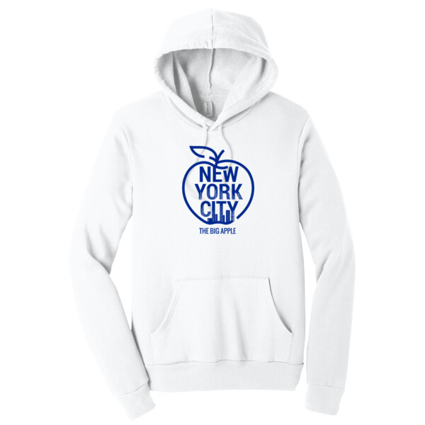 The Big Apple NYC Navy - Unisex Premium Fleece Pullover Hoodie Thumbnail