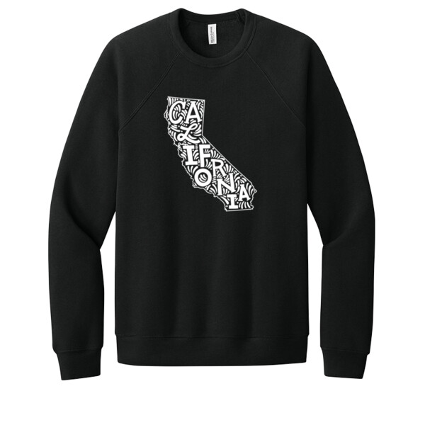 California white - Unisex Premium Fleece Crew Sweatshirt Thumbnail