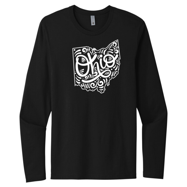 Ohio white - Unisex Premium Cotton Long Sleeve T-Shirt Thumbnail