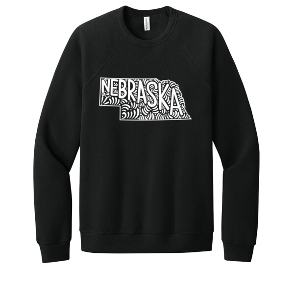 Nebraska white - Unisex Premium Fleece Crew Sweatshirt Thumbnail