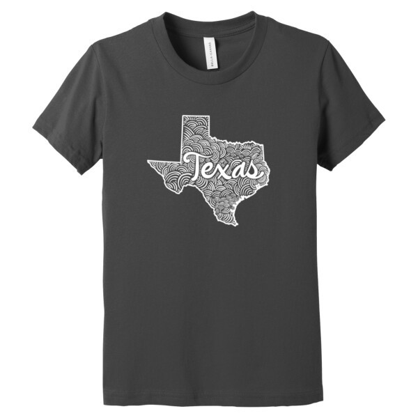 Texas white - Youth Premium Cotton T-Shirt Thumbnail