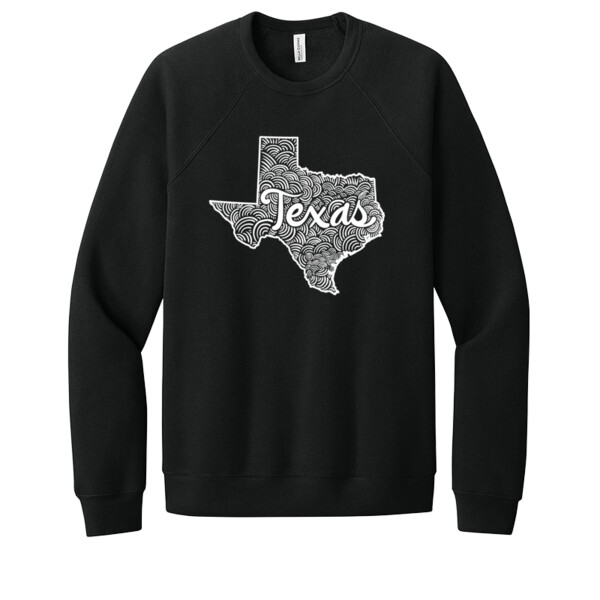 Texas white - Unisex Premium Fleece Crew Sweatshirt Thumbnail