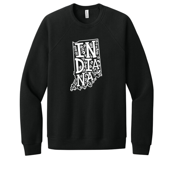 Indiana white - Unisex Premium Fleece Crew Sweatshirt Thumbnail