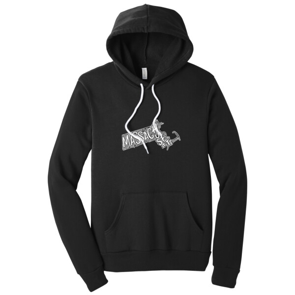Massachusetts white - Unisex Premium Fleece Pullover Hoodie Thumbnail