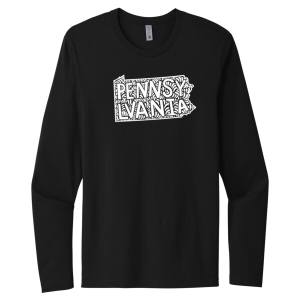 Pennsylvania white - Unisex Premium Cotton Long Sleeve T-Shirt Thumbnail