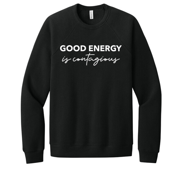 Good Energy  - Unisex Premium Fleece Crew Sweatshirt Thumbnail