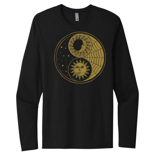 Moon and Sun - Unisex Premium Cotton Long Sleeve T-Shirt Thumbnail