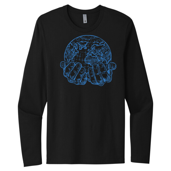 The World is in Your Hands - Unisex Premium Cotton Long Sleeve T-Shirt Thumbnail