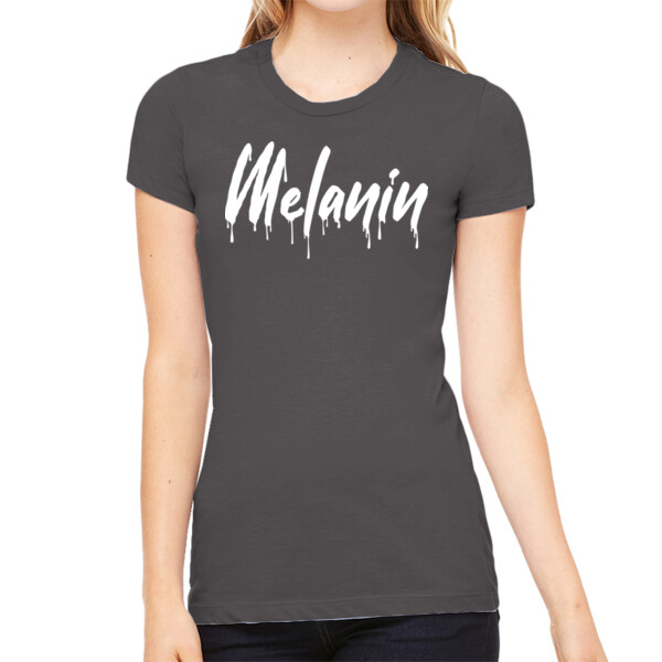Melanin - Women's Premium Cotton Slim Fit T-SHirt Thumbnail