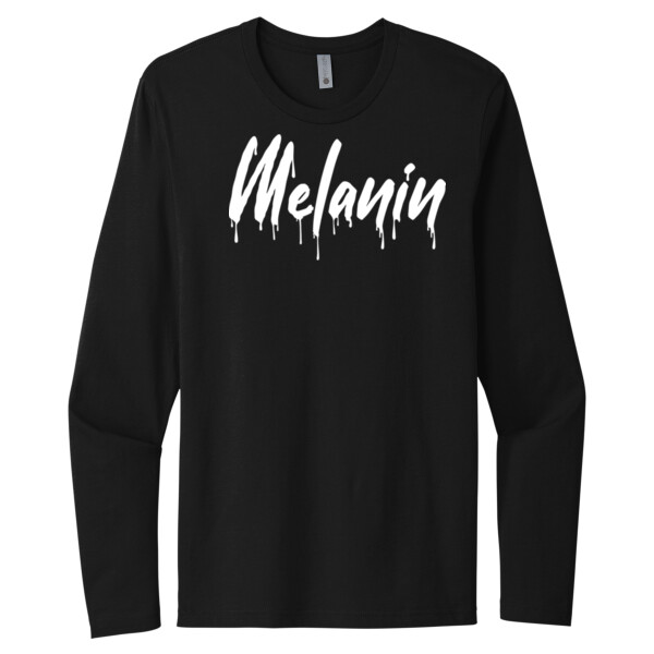 Melanin - Unisex Premium Cotton Long Sleeve T-Shirt Thumbnail