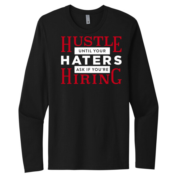 Hustle Hiring - Unisex Premium Cotton Long Sleeve T-Shirt Thumbnail