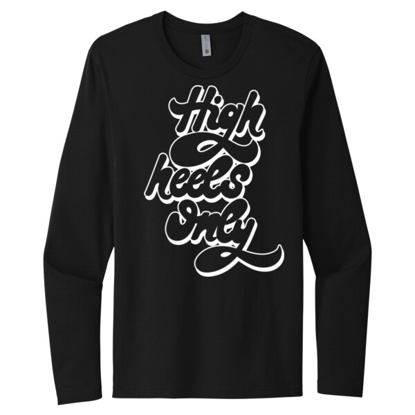 High Heels - Unisex Premium Cotton Long Sleeve T-Shirt Thumbnail