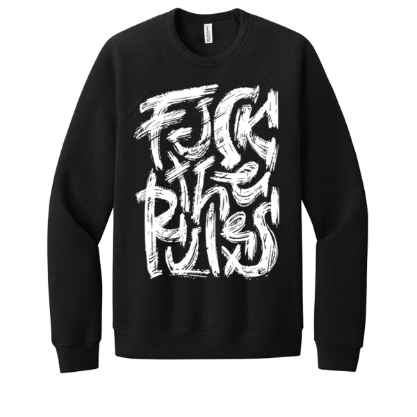 Screw Rules - Unisex Premium Fleece Crew Sweatshirt Thumbnail