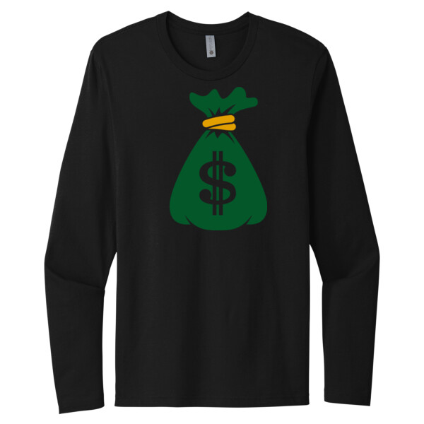 Money Bags - Unisex Premium Cotton Long Sleeve T-Shirt Thumbnail