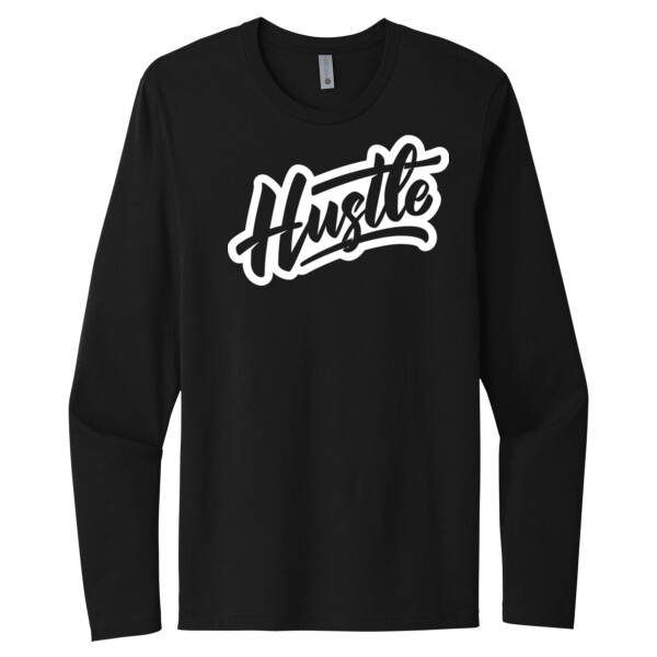 Hustle - Unisex Premium Cotton Long Sleeve T-Shirt Thumbnail