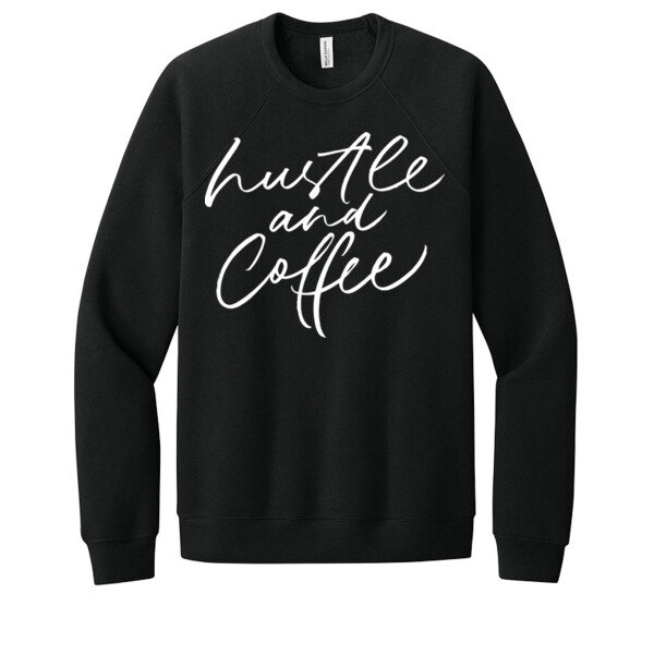 Hustle and Coffee - Unisex Premium Fleece Crew Sweatshirt Thumbnail
