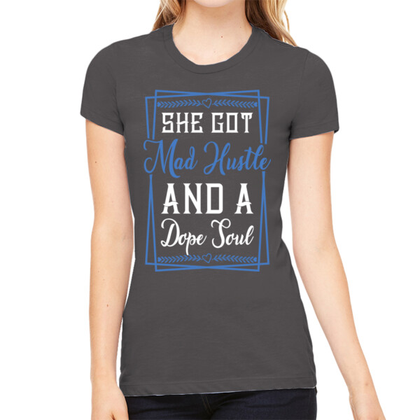Mad Hustle - Women's Premium Cotton Slim Fit T-SHirt Thumbnail
