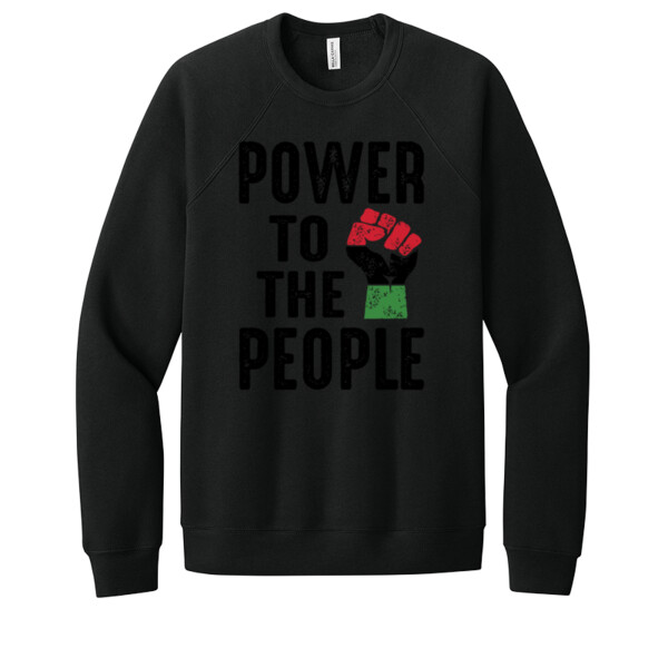 Power To The People - Unisex Premium Fleece Crew Sweatshirt Thumbnail