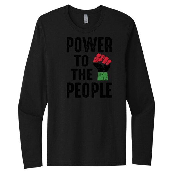 Power To The People - Unisex Premium Cotton Long Sleeve T-Shirt Thumbnail