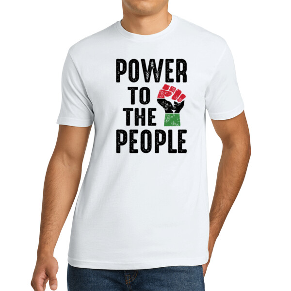 Power To The People - Unisex Premium Cotton T-Shirt Thumbnail