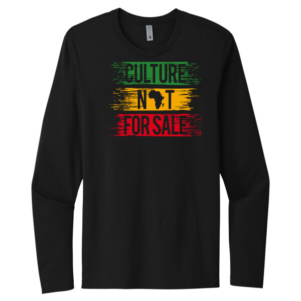 Culture Not For Sale - Unisex Premium Cotton Long Sleeve T-Shirt Thumbnail