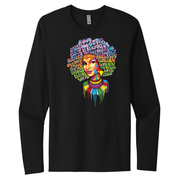 African Soul - Unisex Premium Cotton Long Sleeve T-Shirt Thumbnail