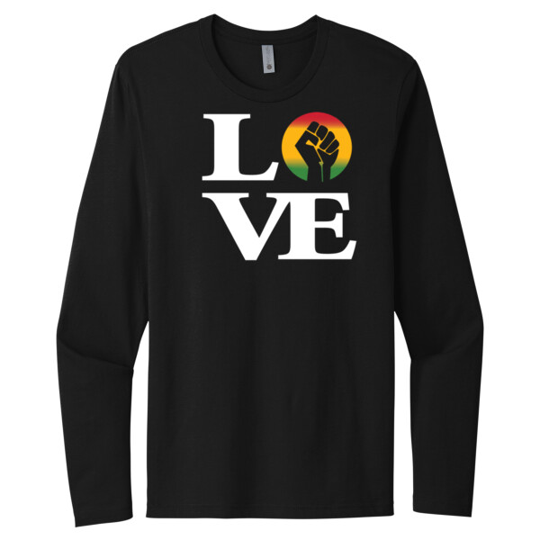 Black Love - Unisex Premium Cotton Long Sleeve T-Shirt Thumbnail