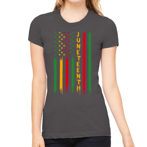 JuneTeenth - Women's Premium Cotton Slim Fit T-SHirt Thumbnail