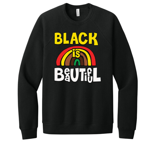 Black is Beautiful - Unisex Premium Fleece Crew Sweatshirt Thumbnail