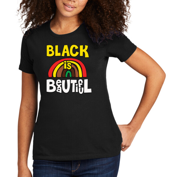 Black is Beautiful - Women's Premium Cotton T-Shirt Thumbnail