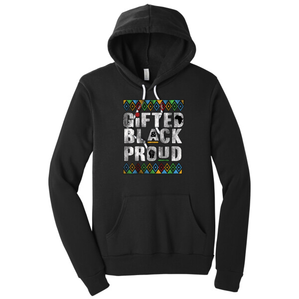 Gifted Black Proud - Unisex Premium Fleece Pullover Hoodie Thumbnail