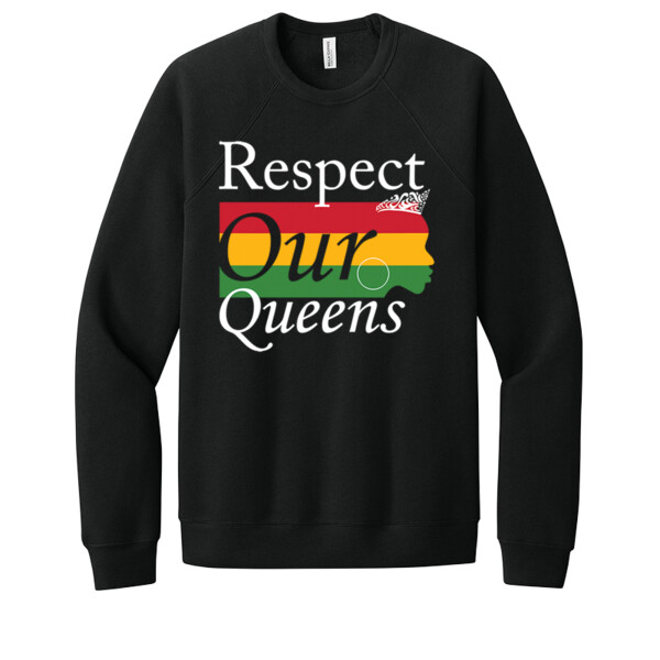 Respect Our Queens - Unisex Premium Fleece Crew Sweatshirt Thumbnail