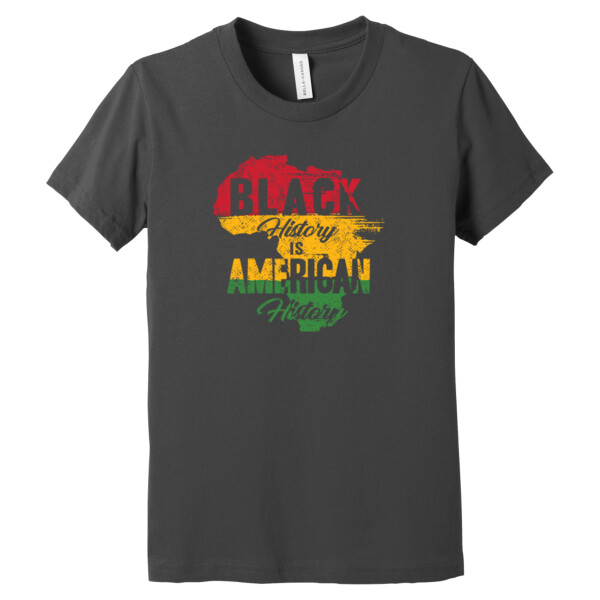 Black History Is American - Youth Premium Cotton T-Shirt Thumbnail