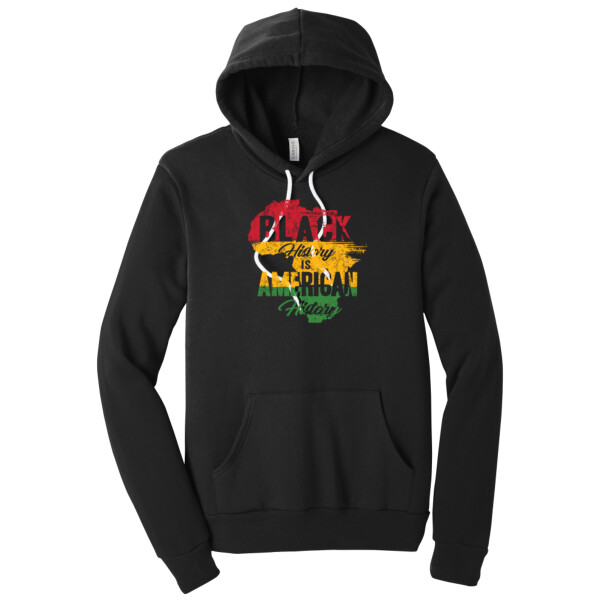 Black History Is American - Unisex Premium Fleece Pullover Hoodie Thumbnail