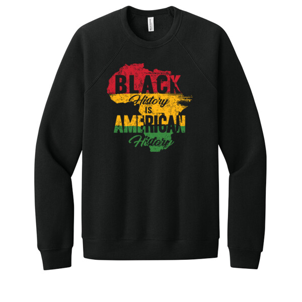 Black History Is American - Unisex Premium Fleece Crew Sweatshirt Thumbnail