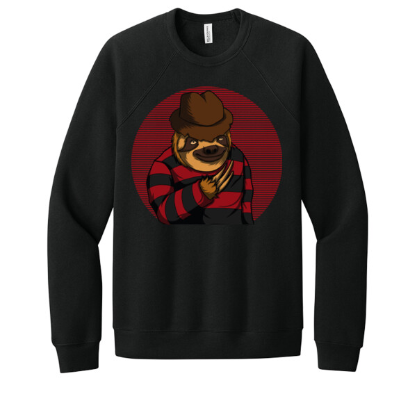 Scary Sloth - Unisex Premium Fleece Crew Sweatshirt Thumbnail