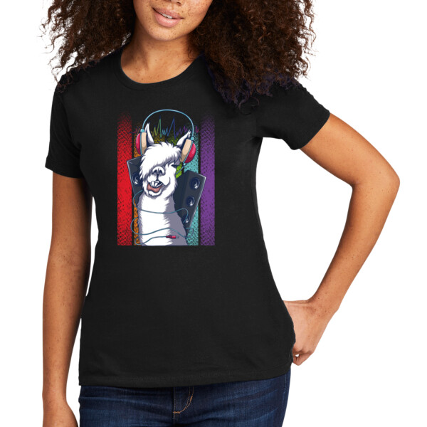 DJ Lama - Women's Premium Cotton T-Shirt Thumbnail